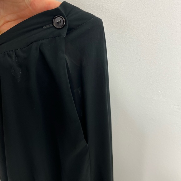 Vintage 80s Wayne Clark Chiffon Extra Wide Leg Pants Sz 26 - Picture 10 of 13